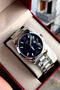 Men's wristwatch steel band 2 years warranty waterproof boxed - 2