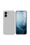 Oppo A6 Compatible Silicone Case - Pastel Color Tone Flexible Cover with Camera Protection - Gray