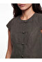 I Zero Roba Collar Decorated Buttoned Blouse from Freezen Store - 4
