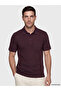 Esvab • Modern & Distinctive Devrik Roba Collar Textured Men's T-Shirt