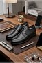 Classic Black Men's Leather Shoes - 4