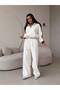 Half Zipper Striped Suit - 2