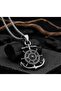 Stainless Steel Marine Design Sailor Men's Anchor Compass Pendant