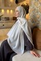 Diamond Pattern Aura Cotton Jacquard Shawl Stone - 4