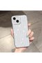 iPhone 15 Compatible Camera Protected Anti-Shock Aesthetic Print Patterned Transparent Silicone Case - 2