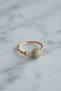 Gold Color Zircon Stone Topcuk Model Women's Ring