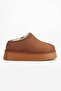 Shoes Women's Suede Fur Lined Wool Thick Sole High Heeled Winter Slippers - 2