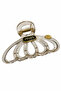 Transparent Yellow Detailed Hair Clip - Modern Design for Daily Use