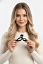 Black Bow Design Shiny Oversized Hair Clip for Women - 4