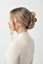 Bowknot Design Brown Hair Clip with Latch Large Size Women's Hair Accessory - 3