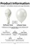 Underwater Themed Balloon Set White Blue 18 Pieces Girls Birthday Party Decoration - 2