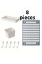 Modern Wall Mounted Multi-Purpose Organizer Shelf Set – Organizer with Hanging and Storage Compartments 1 Pcs - 5