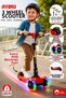 3-Wheel Twist Kids Scooter with Led Lights – Foldable, Adjustable Handlebars (78-83-88 cm), Strong Rear Brake, Stable Ride - 3