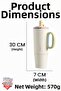 Tumbler 1200 ml Single Lid Dual Use with Straw Comfortable Drinking Handle Stainless Steel Thermosffvgn1114-12 - 5