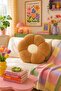Cute Daisy Shaped Soft Pillow - Aesthetic Flower Shaped Decorative Pillow