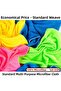 5-Piece Economical Standard Microfiber General Cleaning Cloth - 160 Gsm Quick-Dry, Non-Marking Multi-Purpose Cloth for Home, Auto, Kitchen, and Glass - 3