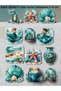 Turquoise Ocean Themed Ephemera Single Sticker Set – 12 Pieces of Seashell, Starfish, and Sea Breeze Stickers - for Agenda, Journal, Bujo, Scrapbook - 2