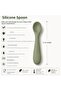 3-Piece Baby Feeding Set Vacuum Food Plate - Food Spoon - Practice Cup Olive Green - 3