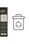 Recycling Bucket Matte Gray Decorative Foil Sticker 14X14 cm