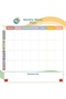 Transparent Yaz-Sil Weekly Menu Planner with Static Cling Feature 40 X 40 cm (Model-5) - 2