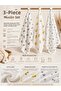 3-Piece Cotton Muslin Baby Blanket Multi-Match Cover Set 85X85 cm