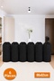 6 Pieces Black Drawstring Storage Bag Xlarge 86X62 cm - Moving Bag - Quilt Pillow Laundry Storage Bag
