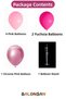Pink Fuchsia Chrome Pink 7 Balloons Balloon Stand for 7 Balloons - 2