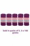 Polyester Macrame No.3 Knitting Cord 100 Grams 115 Meters 1 mm Thickness Bag Cord