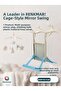 Bird Swing with Mirror in Cage - Fun Bird Toy and Accessory 1 Piece