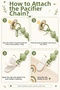 2-Piece Teether Set |   Pipette and Pacifier Strap |   Baby Teether - 3