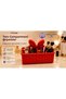 Bowknot Makeup Organizer 2-Compartment Desktop Cosmetic Organizer