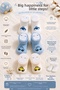 Baby Sock Set with Gift Accessories Includes Souvenir Foot Mannequins