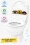 Toilet Sticker Three Cute Dogs Amused, Laughing and Amused by the Music Bathroom Sticker Set - 2