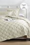 Shane Velvet Bedspread Set Double 3 Piece Quilted Supersoft Soft Fiber-Filled