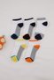 Multicolored 5-Piece Boys' Striped Detailed Socks Tkdss26Co00023