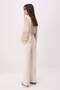 Bej Wide Leg/Geniş Paça Bootcut Dokuma Kumaş Pantolon TWOAW21PL0332 - 4