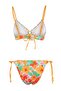 Floral Pattern Triangle Covered Low Waist Brazilian Bikini Set Tbess26Bt00141 - 6
