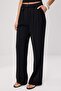 Siyah Özel Koleksiyon Dökümlü Wide Leg/Geniş Paça Kumaş Pantolon TWOSS26PL00054 - 7