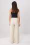 Vizon Wide Leg/Geniş Paça Pilili Dokuma Pantolon TWOAW22PL0475 - 4