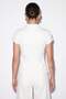 White Shirt Collar Zipper Short Sleeve Body Tdrss26Bd00006 - 3