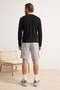 Gray Regular Fit Knitted Shorts & Bermuda with Side Piping Tmnss26Sr00036 - 3