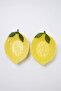 2'li Limon Şekilli 25x18x6 cm Seramik Sunum Kasesi Seti TPHSS26TBK00056 - 2
