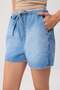 Blue Elastic Waist City Boy Denim Shorts Twoss26Sr00245 - 3