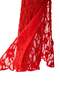 Kırmızı Düz Bolero V Yaka Standart Kol Uzun Bağlama Detaylı Super Crop Tül Örme Bluz TWOSS26BZ01078 - 10