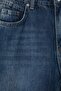 Premium Mavi DÖKÜMLÜ Yüksek Bel Bilek Boy Wide Leg Jeans TWOAW27JE00078 - 8