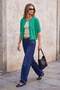 Wardrobe Essentials Yeşil Triko Kısa Kollu Hırka TWOAW27HI00077