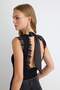 Black Lace Detailed Backless Body Tpraw27Bd00004 - 3