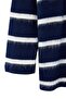 Navy Blue Striped Soft Textured Knitwear Sweater Tctaw26Ak00004 - 7