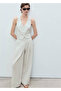 Straight-Cut Linen Blend Trousers - 7