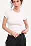 White Crew Neck Basic Ultra Soft 100% Cotton Short Sleeve Body